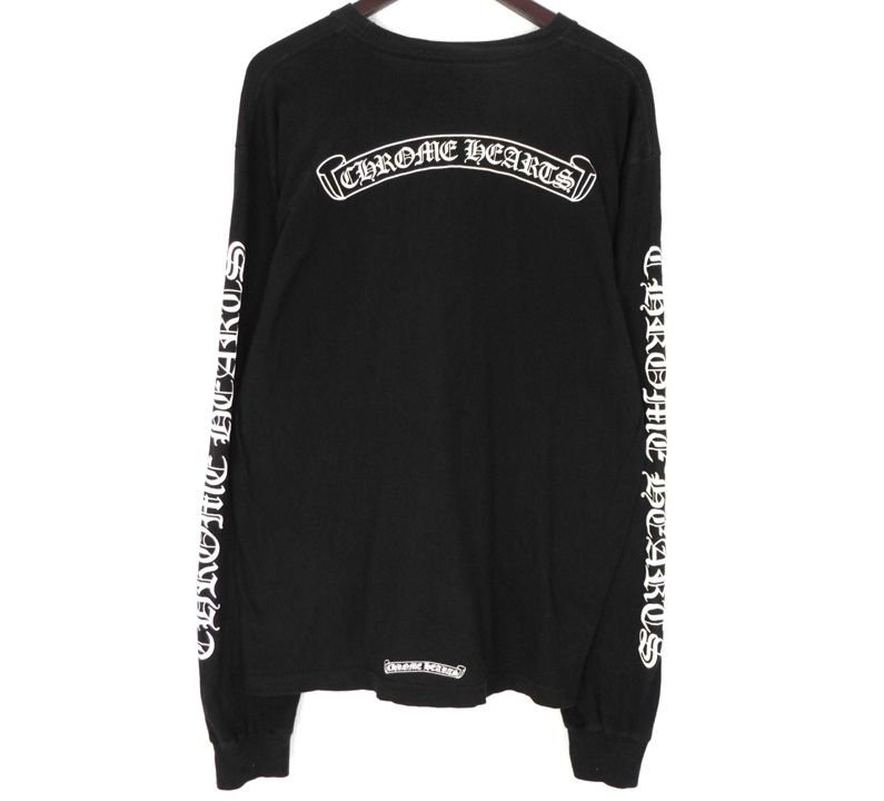 クロムハーツ CHROME HEARTS 【 CH SCROLL LABEL FUCKYOU L S TEE