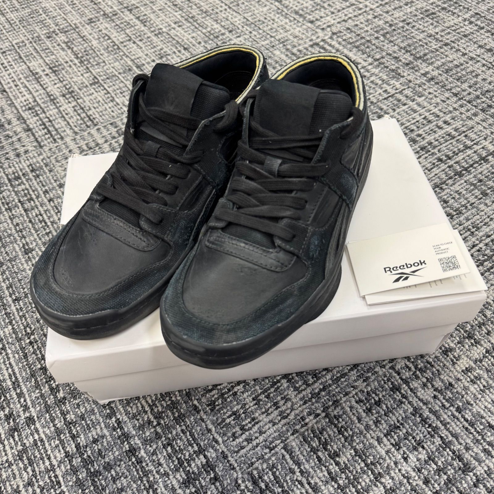 未使用品 HED MAYNER × Reebok BB5600 Cut レザースニーカー 靴