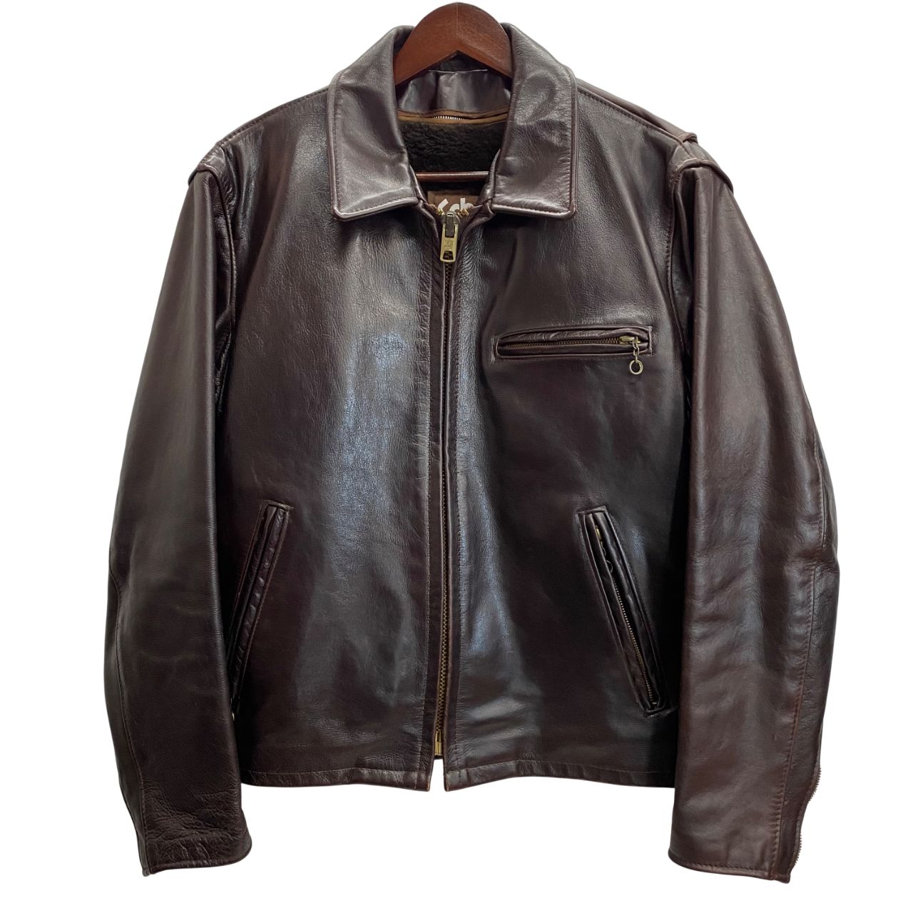 ショット SCHOTT USA製 シングルライダース ボアライナー付き 642VS 