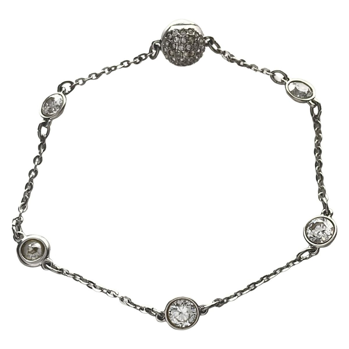 SWAROVSKI(スワロフスキー) ブレスレット美品 - シルバー×クリア 