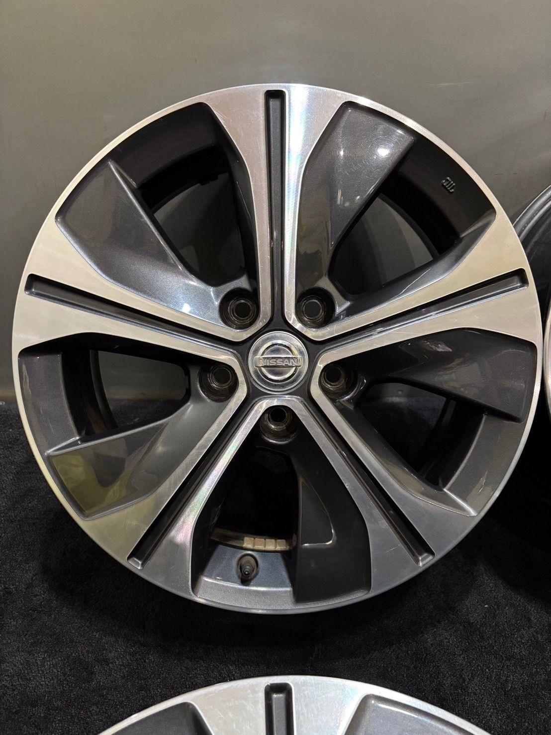 日産 リーフ 純正 17インチ 6.5J +45 114.3 5H アルミホイール 4本 キックス ジューク セレナ (1-L420)