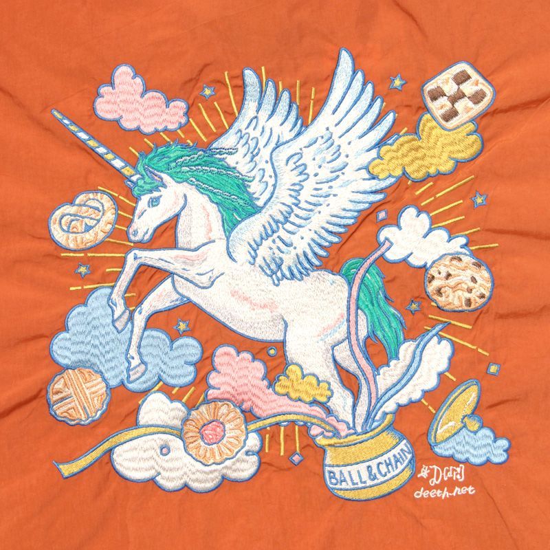 正規品】 ボールアンドチェーン (ユニコーン/オレンジ) Mサイズ トート