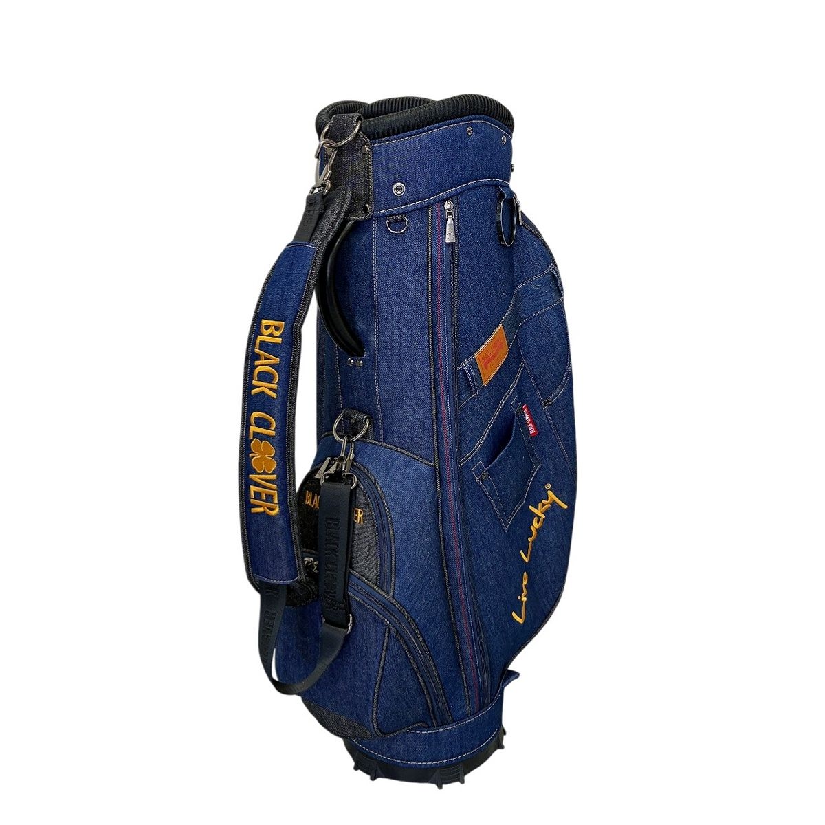 BLACK CLOVER BA5PNC53 デニム キャディバッグ 9.0型 5分割 ゴルフ 用品 ブラッククローバー W10931854