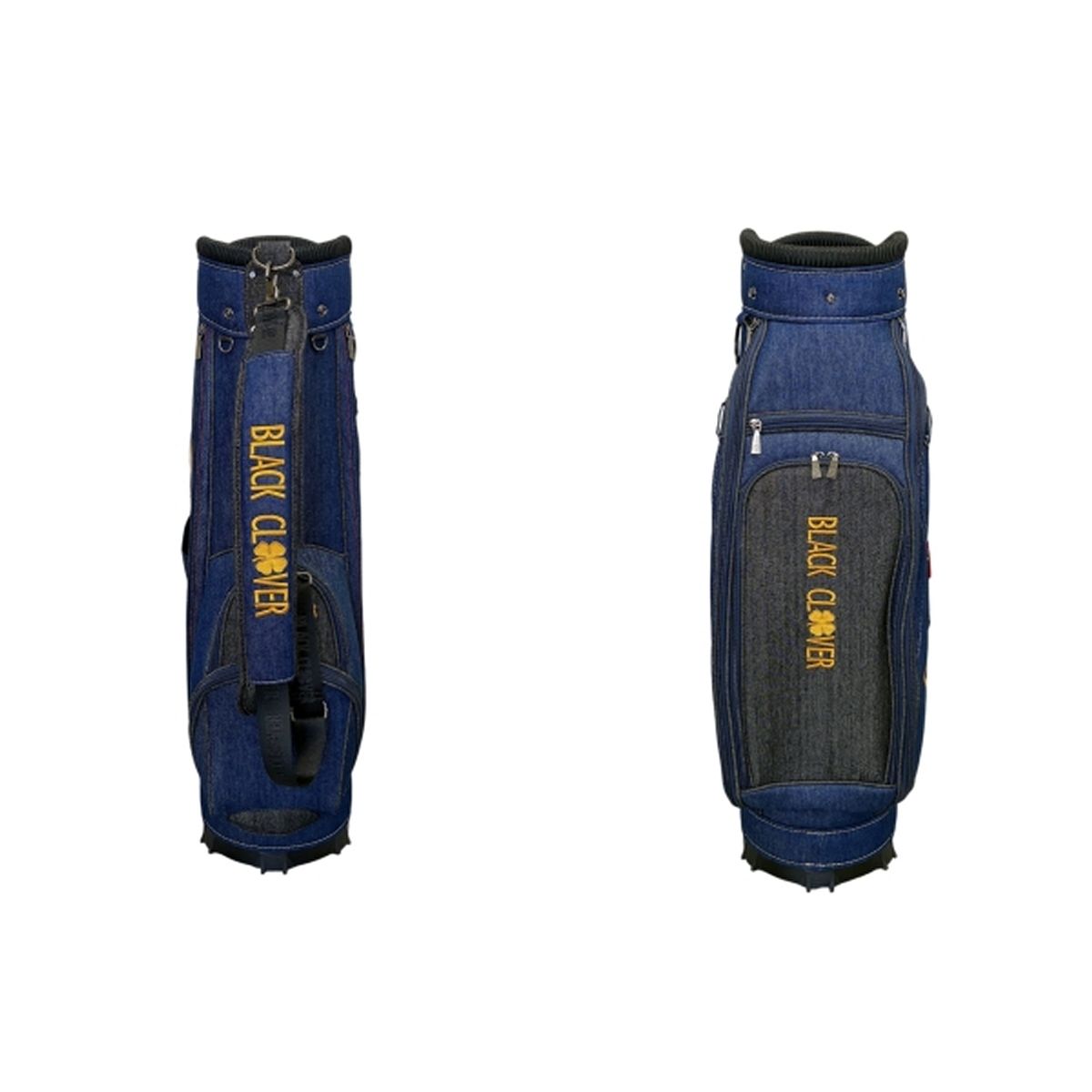  BLACK CLOVER BA5PNC53 デニム キャディバッグ 9.0型 5分割 ゴルフ 用品 ブラッククローバー W10931854 パター ゴルフバッグ キャディバッグ ゴルフ