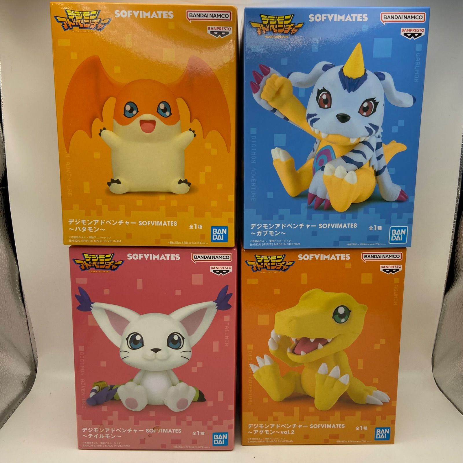 デジモンアドベンチャー 4点セット SOFVIMATES テイルモン パタモン