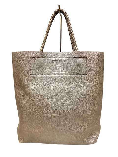 レディース 【】HIROFU ヒロフ トートバッグ leather 本革 ゴールド 