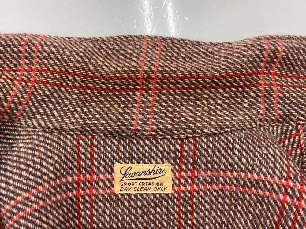 ヴィンテージ vintage 40s 50s Lavanshire ウールシャツ フラップ