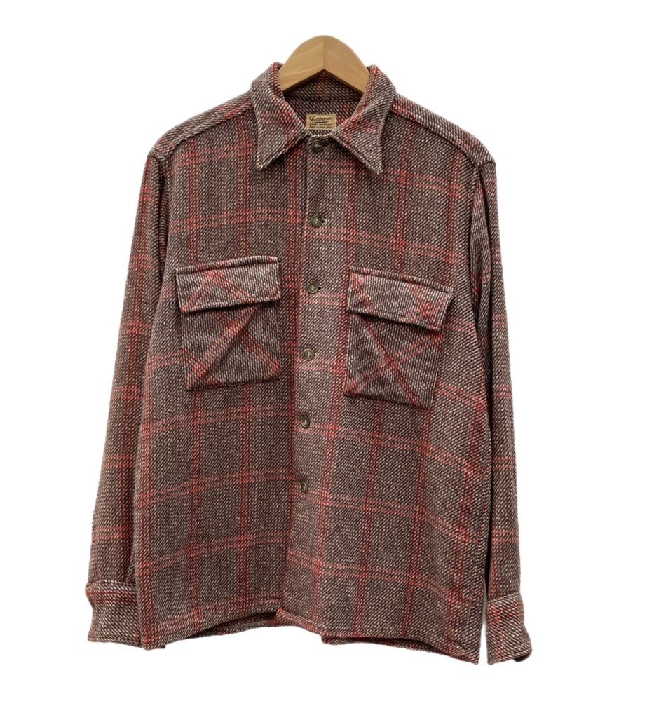 ヴィンテージ vintage 40s 50s Lavanshire ウールシャツ フラップ