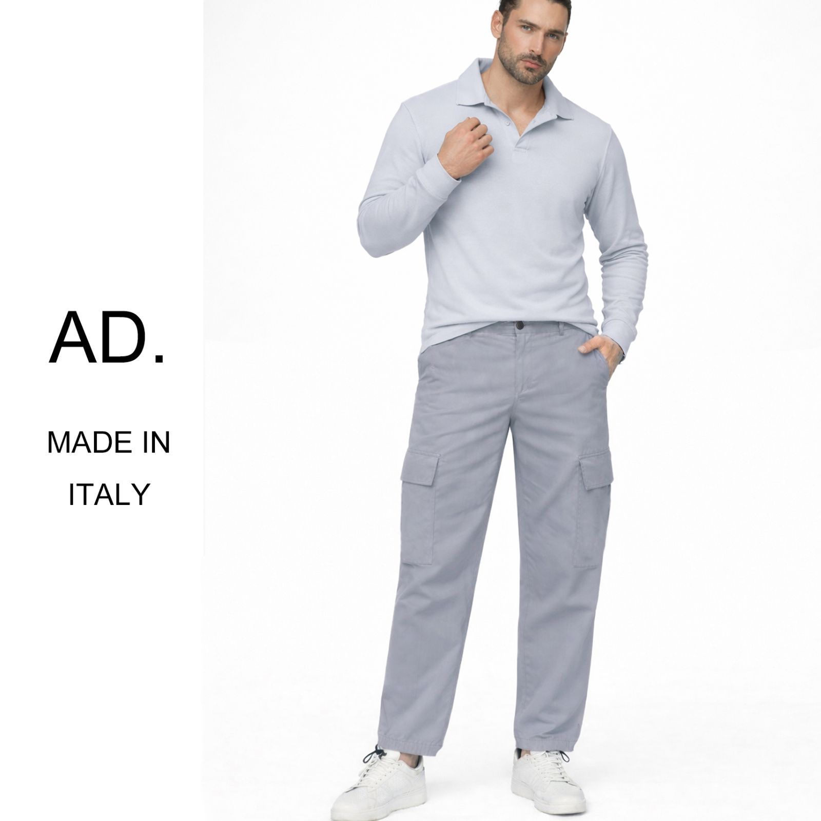 dt084○S○M○L○XL○選択可○ミラノの街着○AD.メイドインイタリー 
