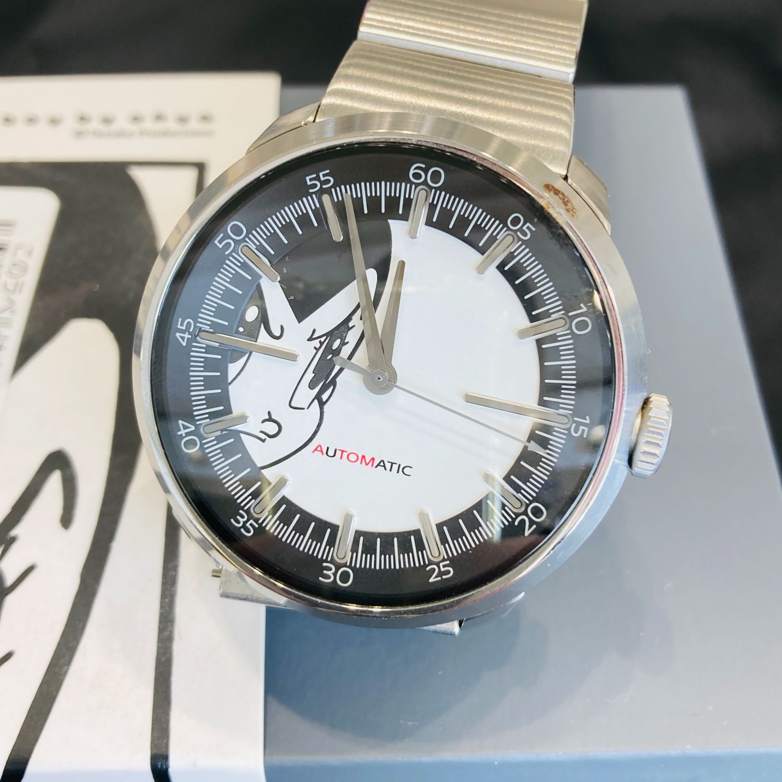 A 稼働品 SONY ソニー wena× 鉄腕アトム 200個 品 CAL.90S5 自動巻 メンズ 腕時計 き 正規品ベルト