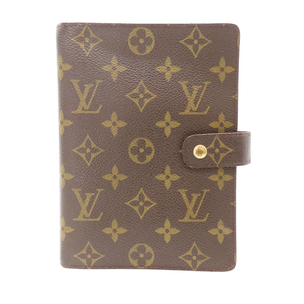 【中古】LOUIS VUITTON ルイヴィトン R20105 モノグラム アジェンダ MM 手帳カバー レザー 定番 ビジネス デイリー使い 6穴 B6 シンプル メンズ レディース LV ブランド A2600374 【無料ギフトラッピング承ります】 中古】LOUIS VUITTON ルイヴィトン R20105 モノグラム アジェンダ MM