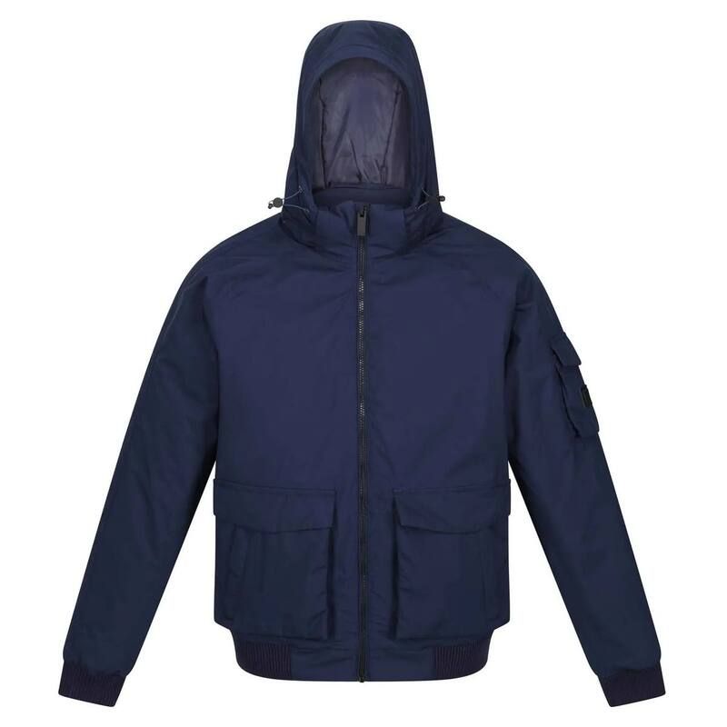 レガッタ メンズ アウター ジャケット・ブルゾン Regatta Mens Faizan Hooded Waterproof Jacket Navy ネイビー