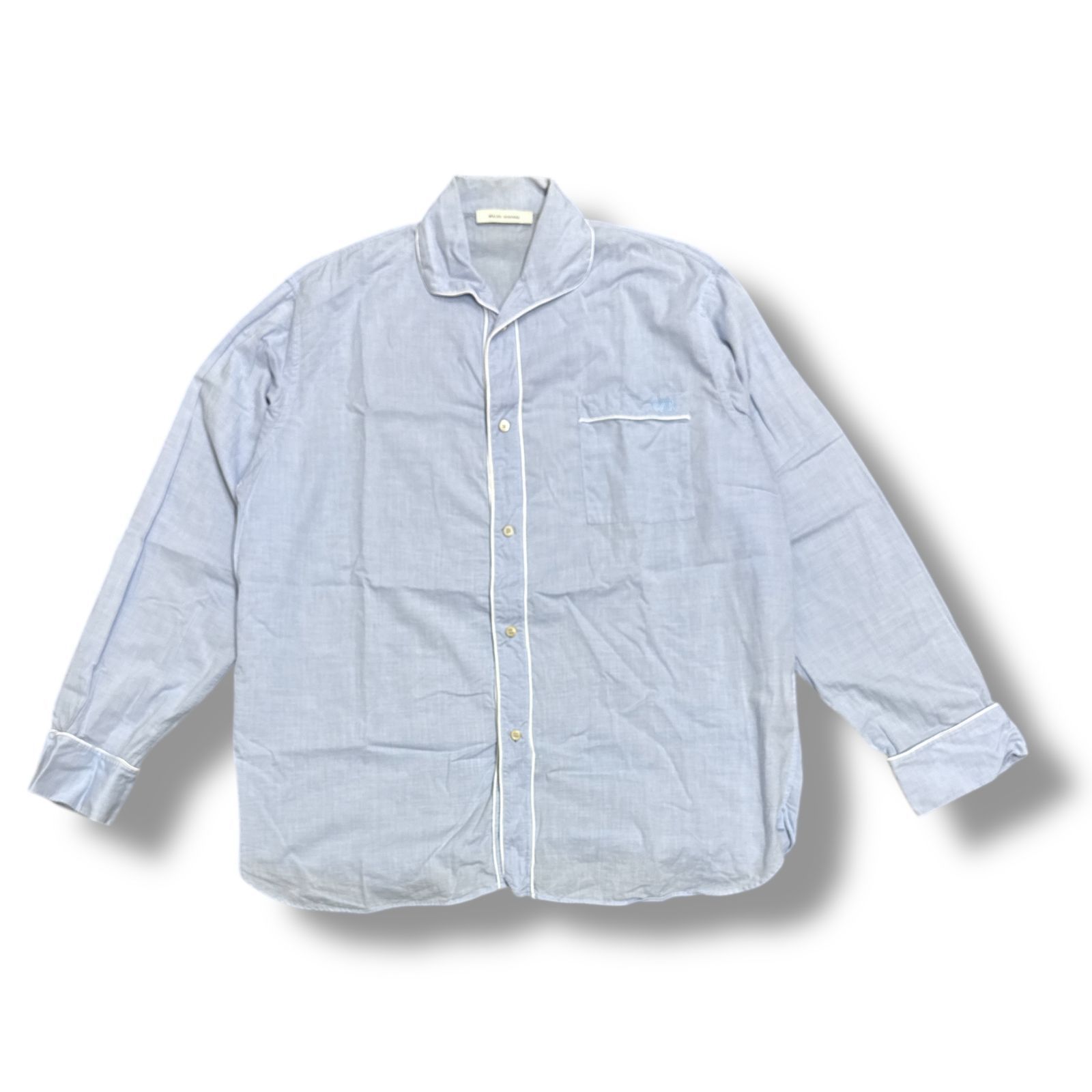 ウェールズボナー　シャツ　パジャマシャツ WALES BONNER Pajamas Shirt ロゴ刺繍 パジャマ シャツ ウェールズ