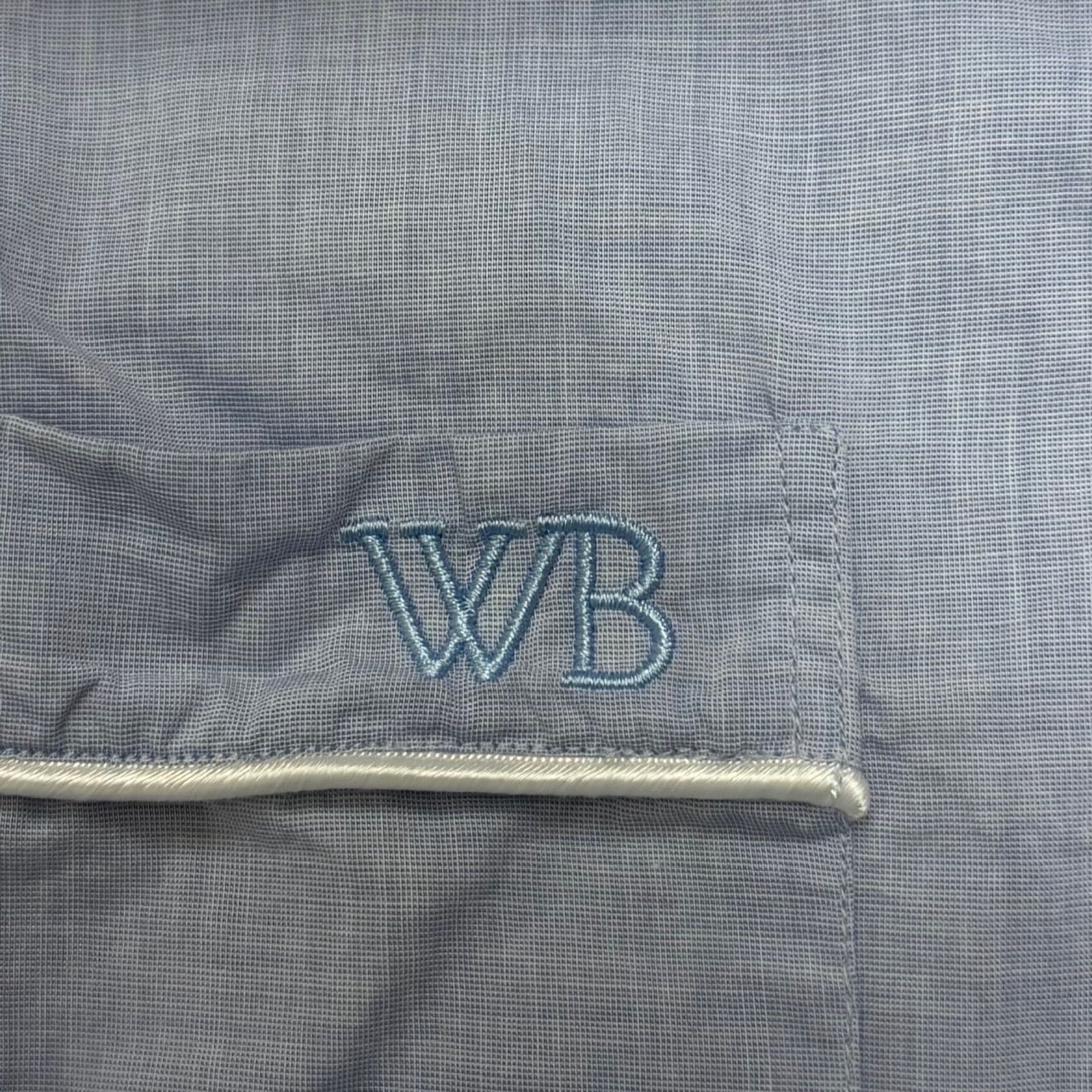 WALES BONNER Pajamas Shirt ロゴ刺繍 パジャマ シャツ ウェールズ