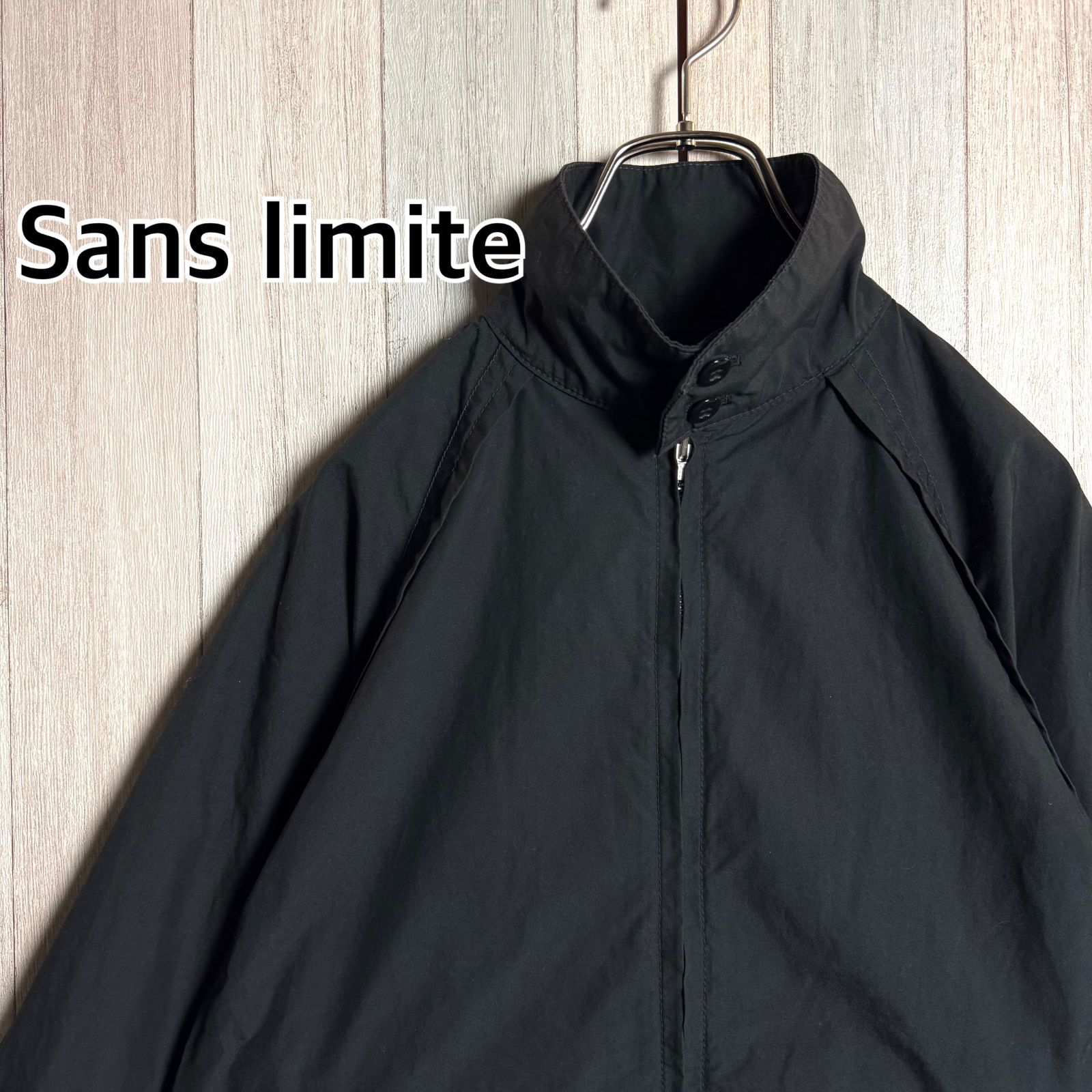 日本製 Sans limite サンリミット ドリズラージャケット ブラック M 