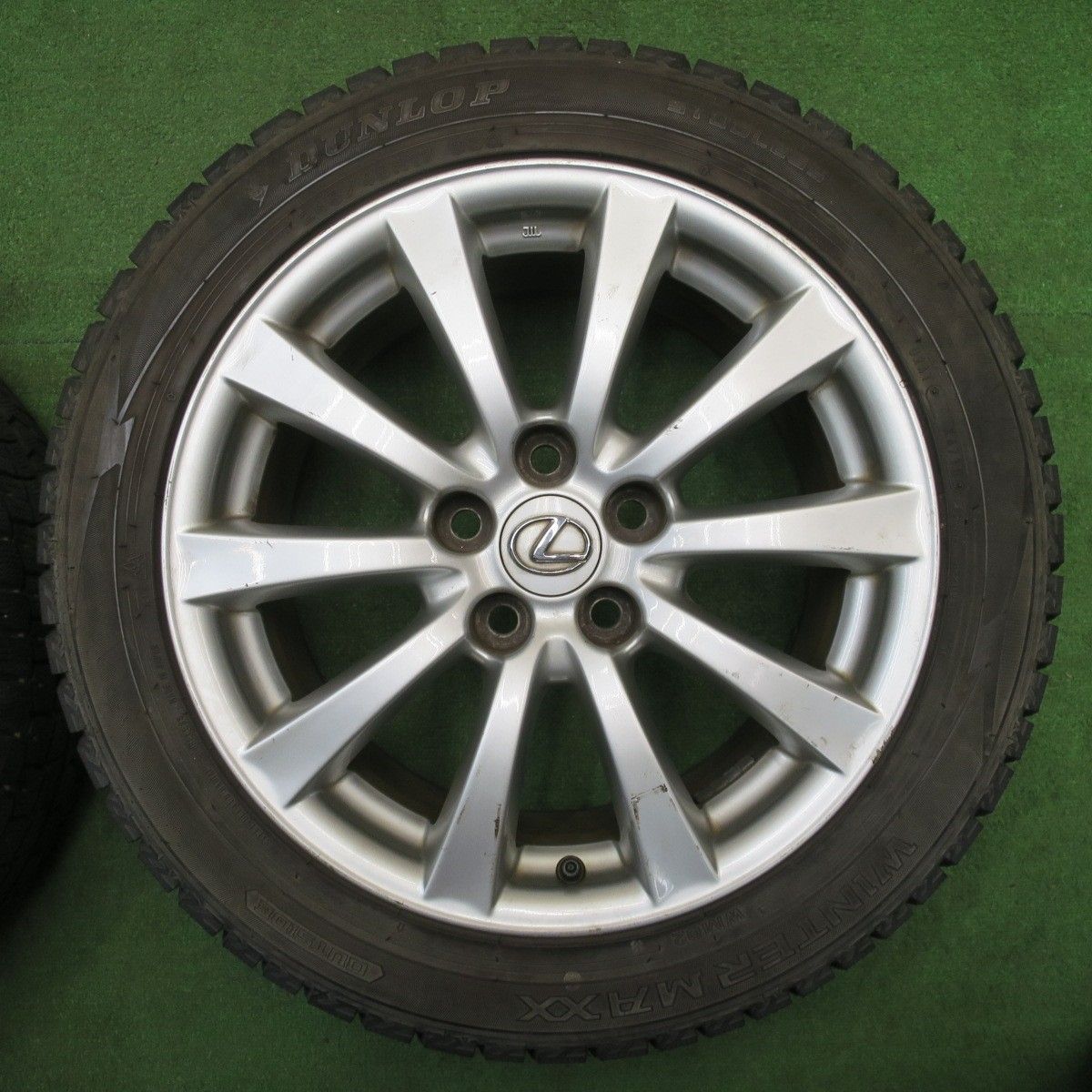 バリ溝！8.5分レクサス IS 純正 225/45R17 245/45R17 スタッドレス ダンロップ ウインターマックス WM02 17インチ PCD114.3/5H6020906NJス