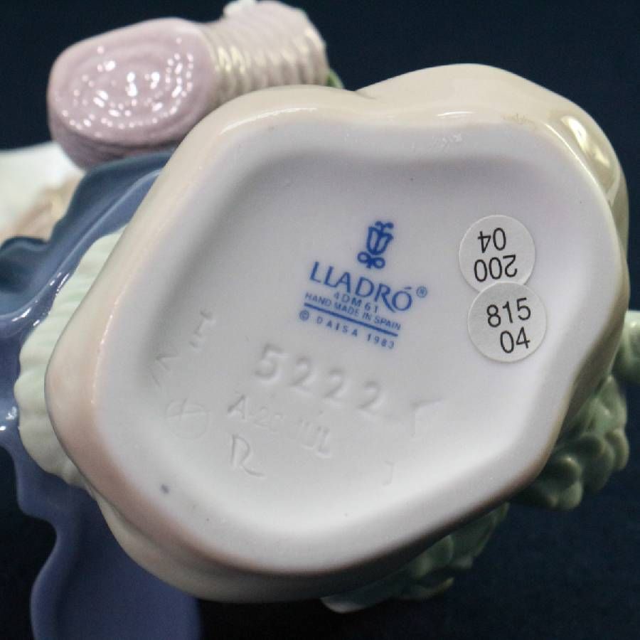 LLADRÓ リヤドロ 「きれいな花ばかり」フィギュリン 陶器製人形 少女