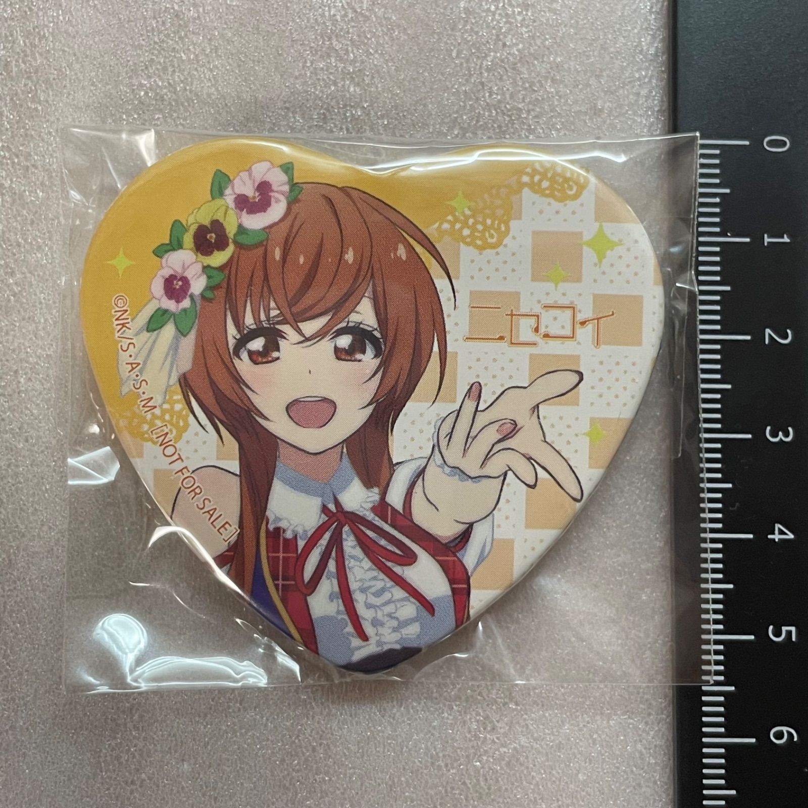 ニセコイ ハート型 缶バッジ 特典 橘万里花 S7 - メルカリ