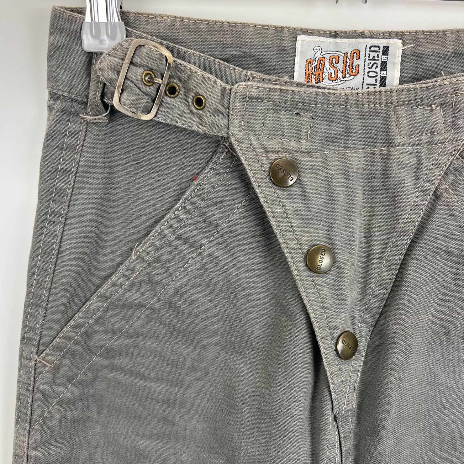 CLOSED MFG GIRBAUD 80s ITALY archive wrap slim pants 40 クローズド
