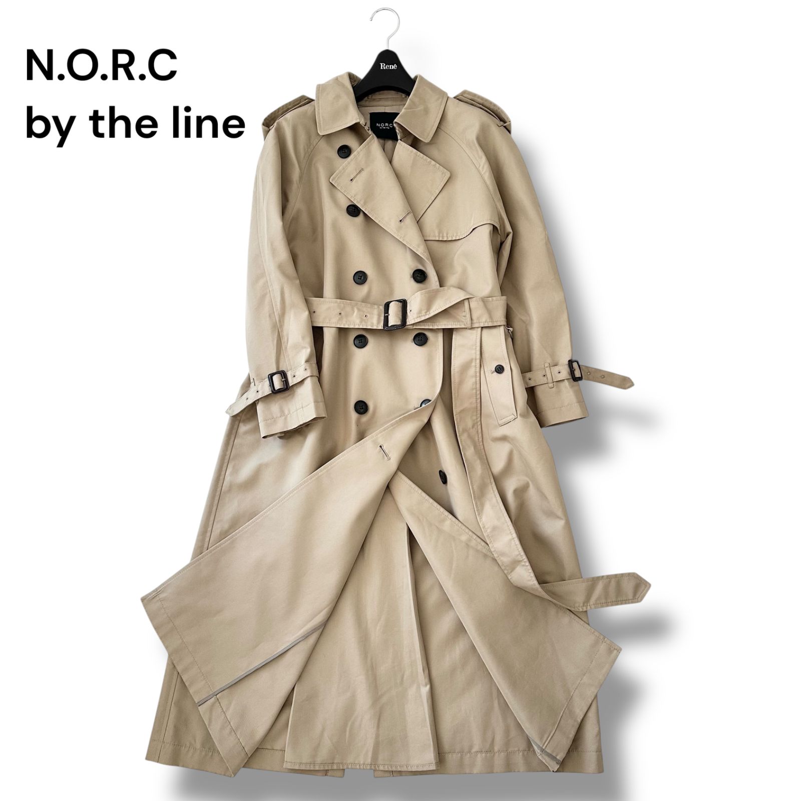 N.O.R.C トレンチコート ベージュ サイズ2【未使用】 norc ノーク 