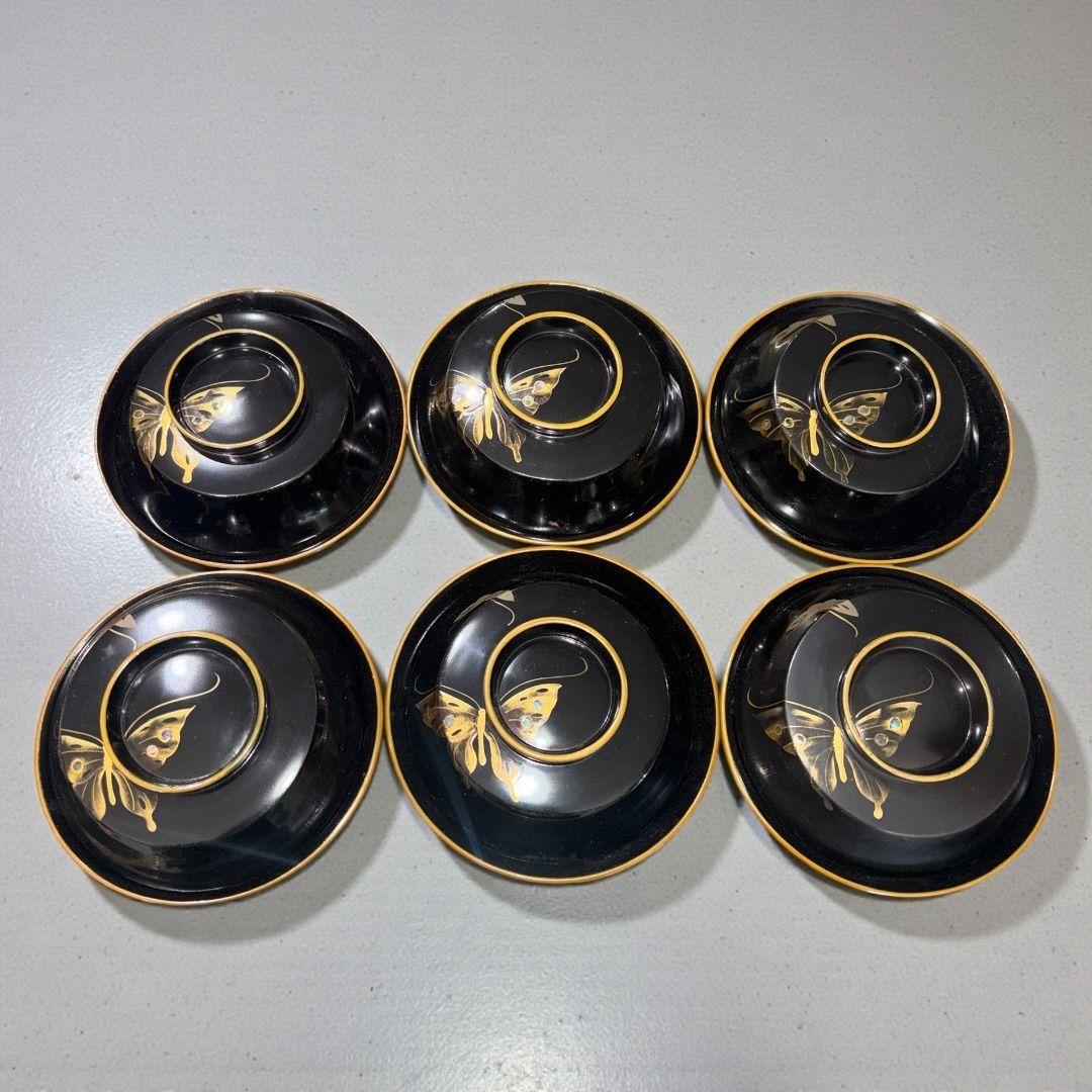 某有名オークション購入 輪島塗? 螺鈿細工 金蒔絵 漆器 お椀 吸い物椀