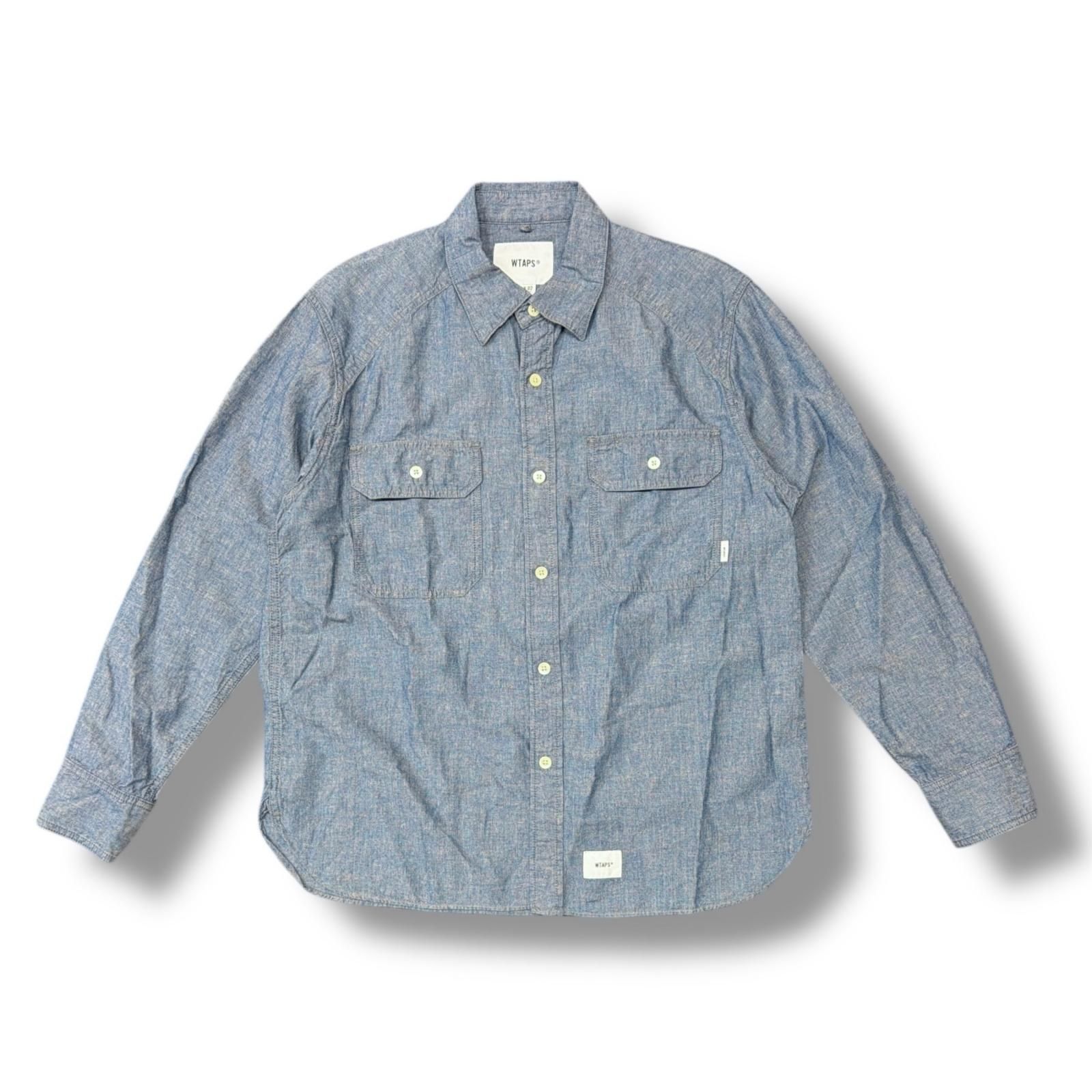 WTAPS CELL LS SHIRT CHAMBRAY COTTON シャンブレー デニム シャツ 
