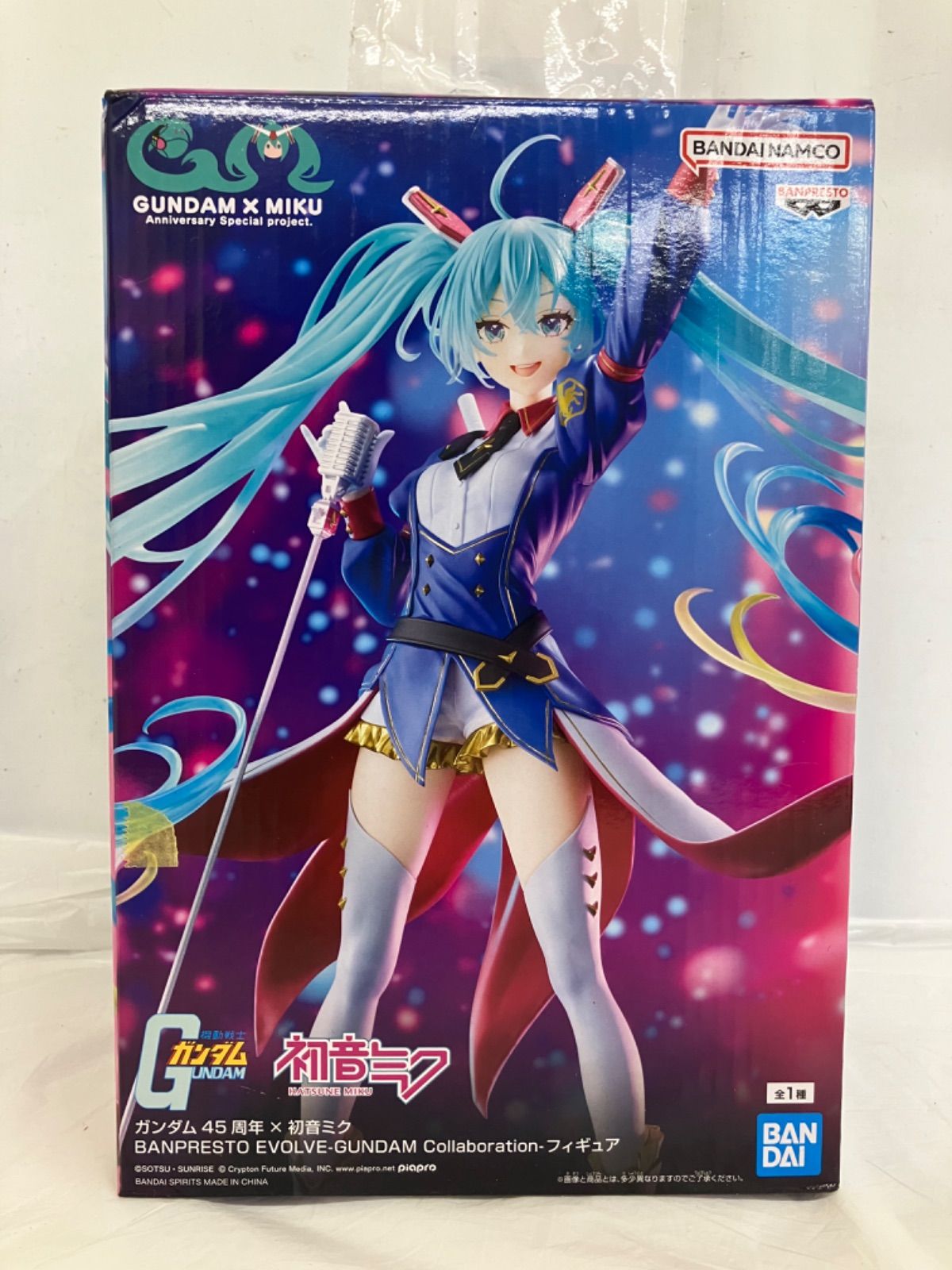 未開封 ガンダム45周年×初音ミク BANPRESTO EVOLVE フィギュア 4個