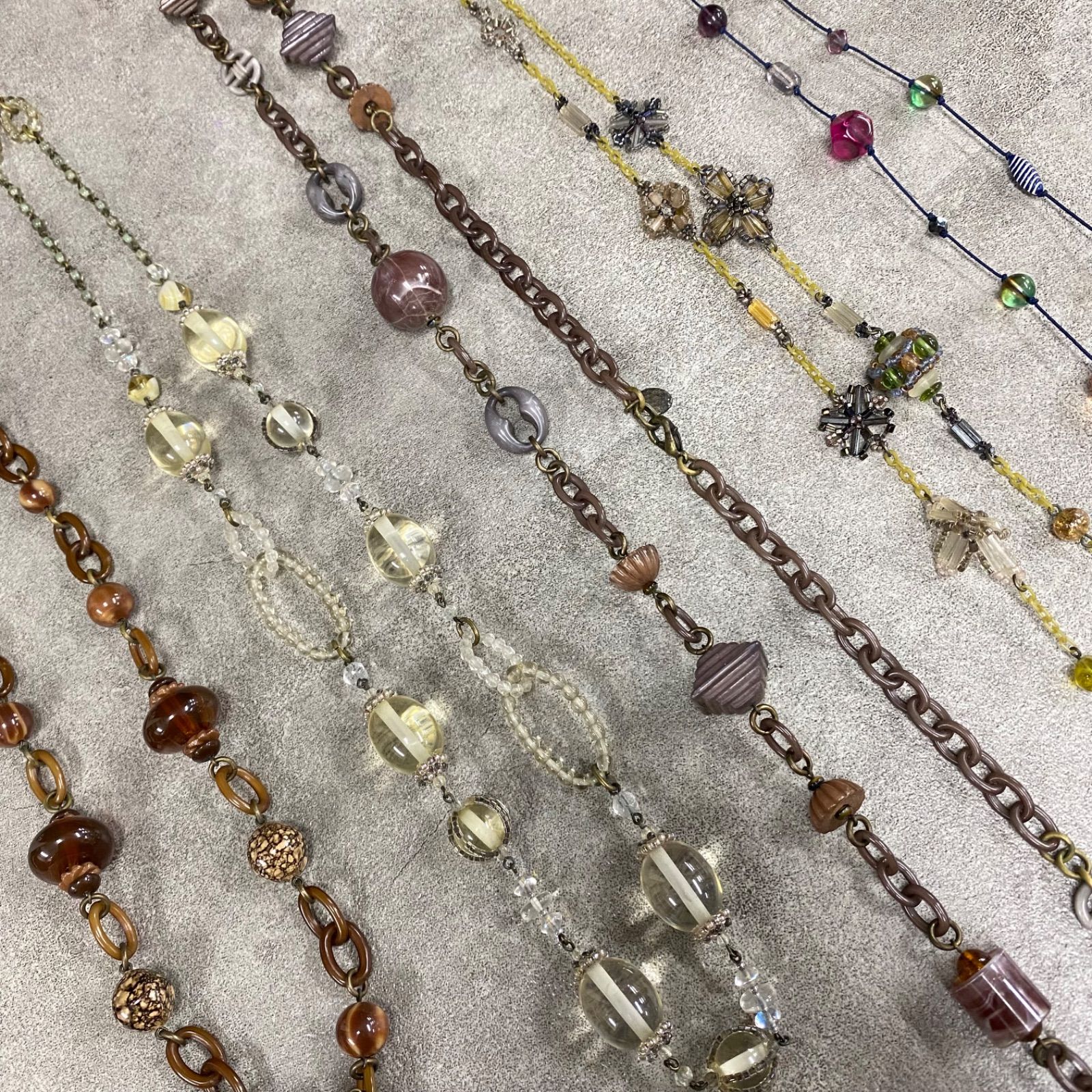 0）☆21【一点もの】ハンドメイド アクセサリー ネックレス まとめ売り 
