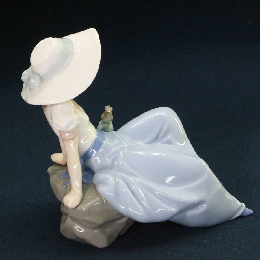 美品！】 NAO ナオ Lladro リヤドロ フィギュリン 「鳥の歌を聴く