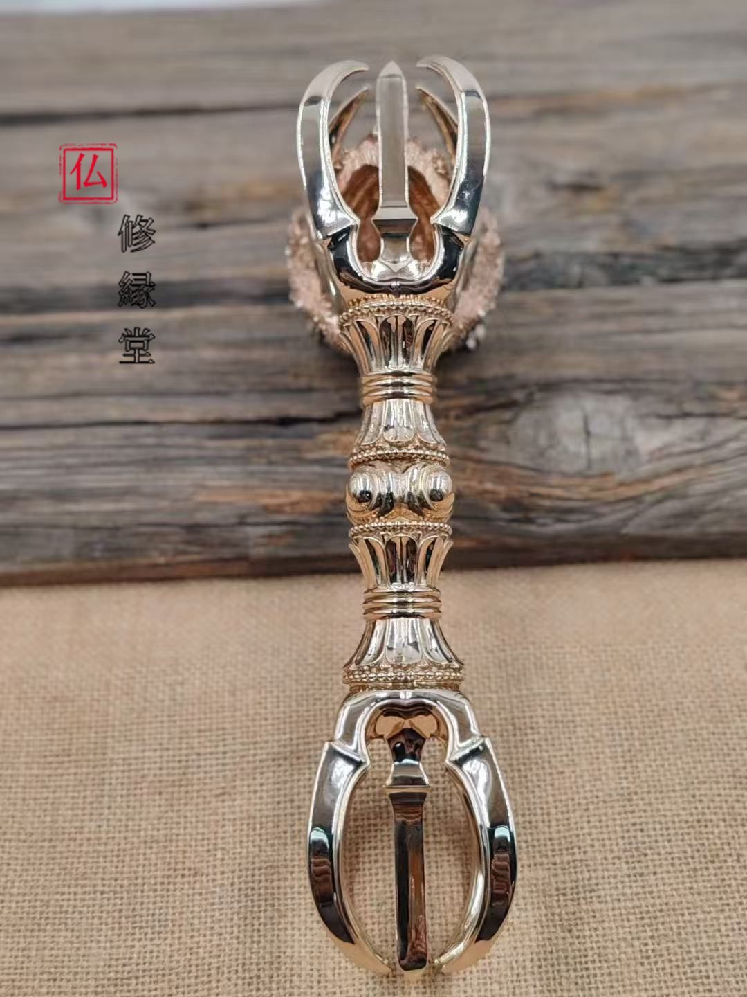 修縁堂】飛行です五鈷杵 金剛杵 真鍮製 密教法具 真言宗 - メルカリ