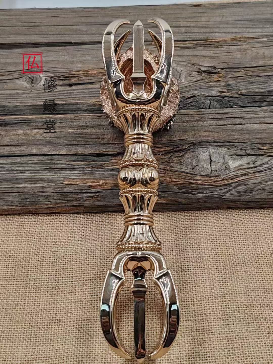 修縁堂】飛行です五鈷杵 金剛杵 真鍮製 密教法具 真言宗 - メルカリ