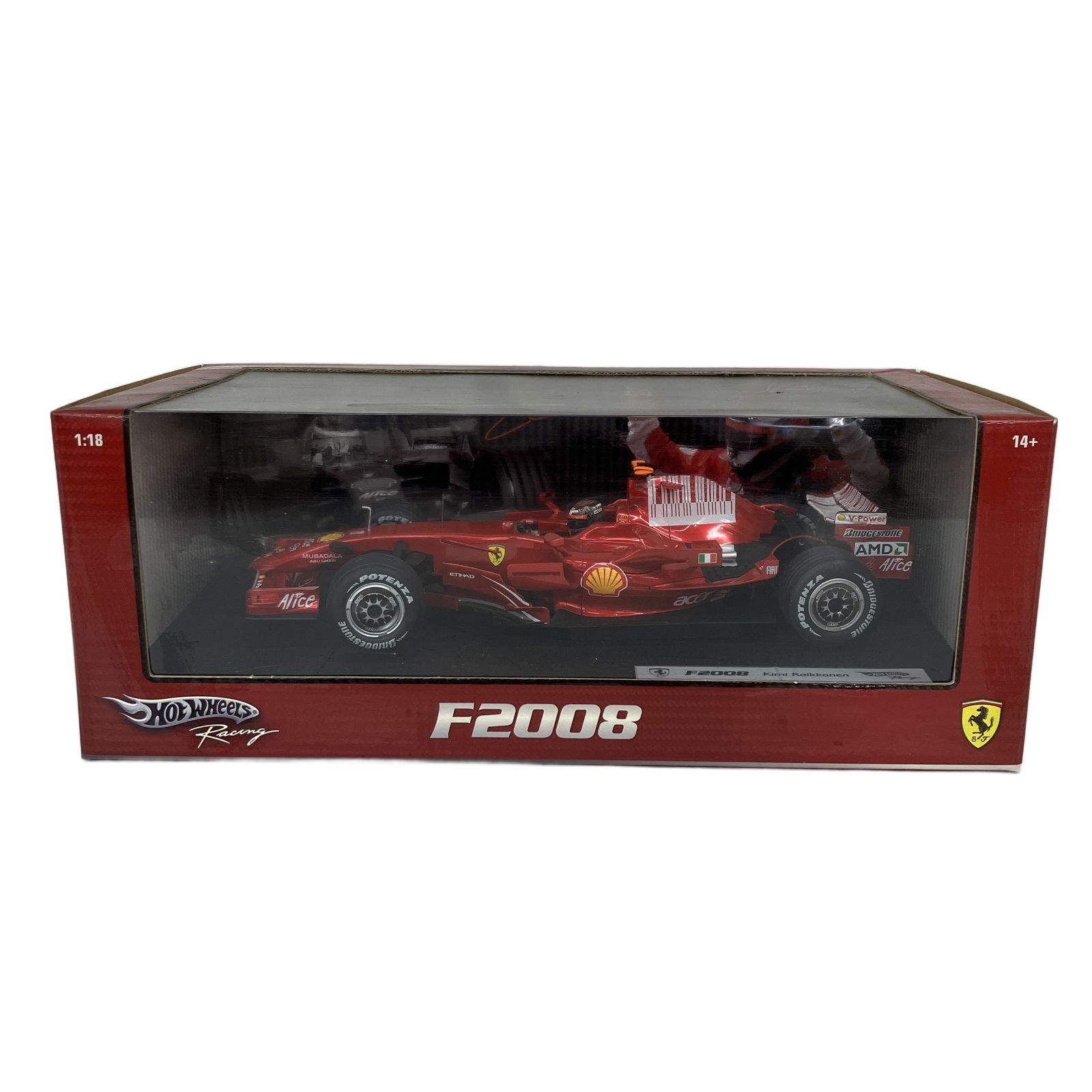 Hot Wheels ホットホウィール 1/18 フェラーリ F1 F2008 ミニカー 中古