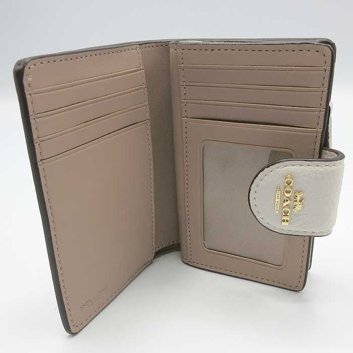 【新品】コーチ CAO94 IMCAH (チョークマルチ) 財布 二つ折り財布 COACH CORNER ZIP WALLET レザー スケッチ プリント ミディアム ウォレット パスケース付き アウトレット レディース COACH（コーチ） 新作セール 財布 レディース 二つ折り財布 CAO94 2025