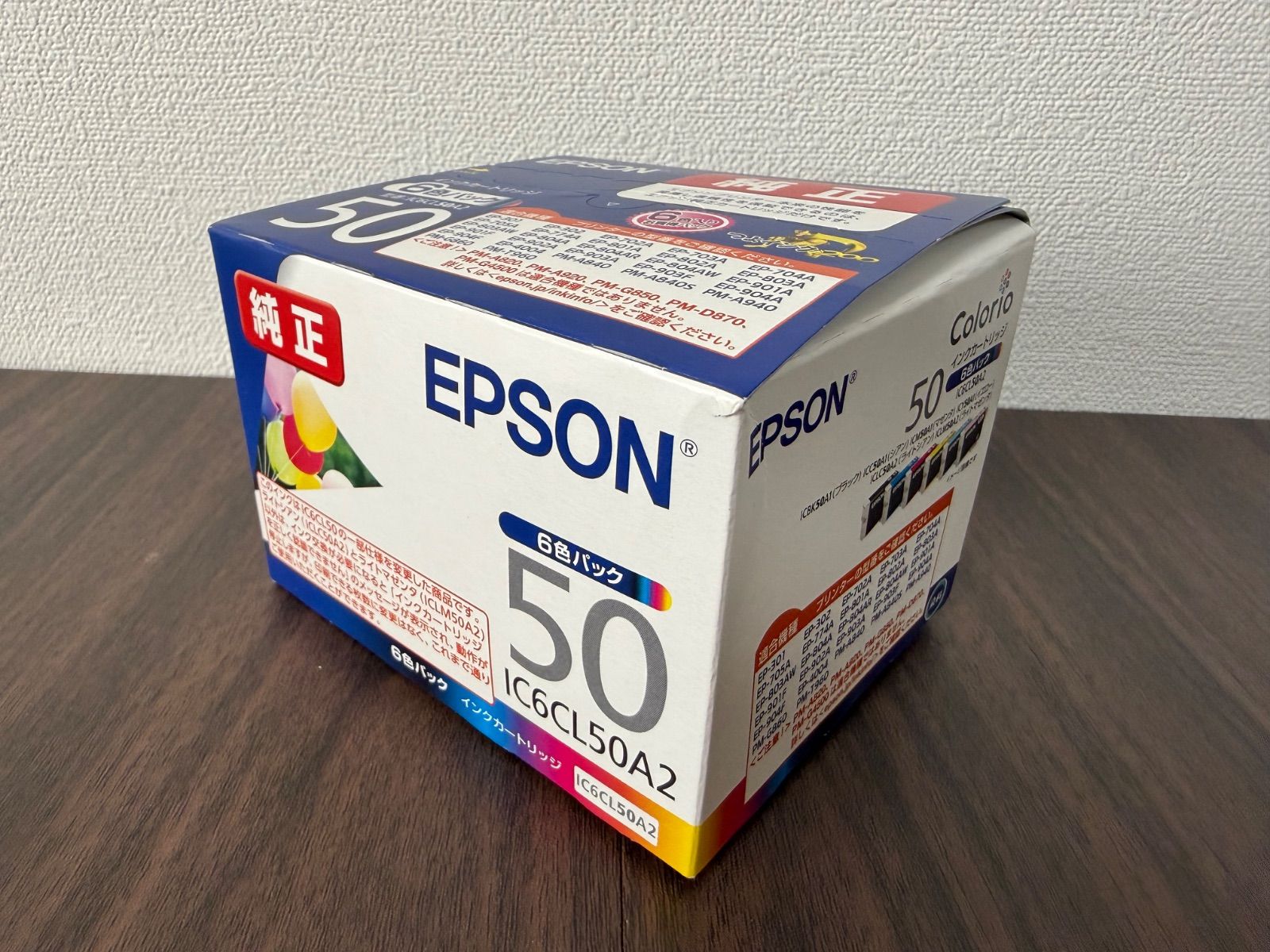 未使用】EPSON 純正 インクカートリッジ 6色パック IC6CL50A2 - メルカリ