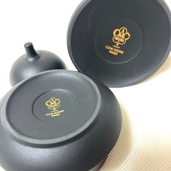 CDE02】OKURA 大倉陶園 御茶器揃 GEN-STONE - メルカリ