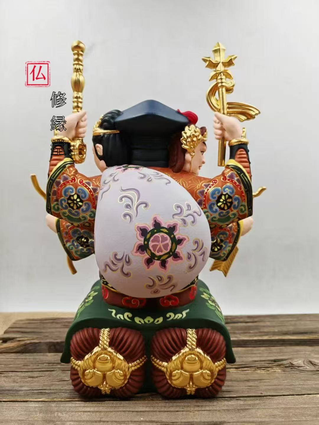 修縁堂】30CM大きいサイズ 三面 塗り絵です 大黒天 古美術品 - メルカリ