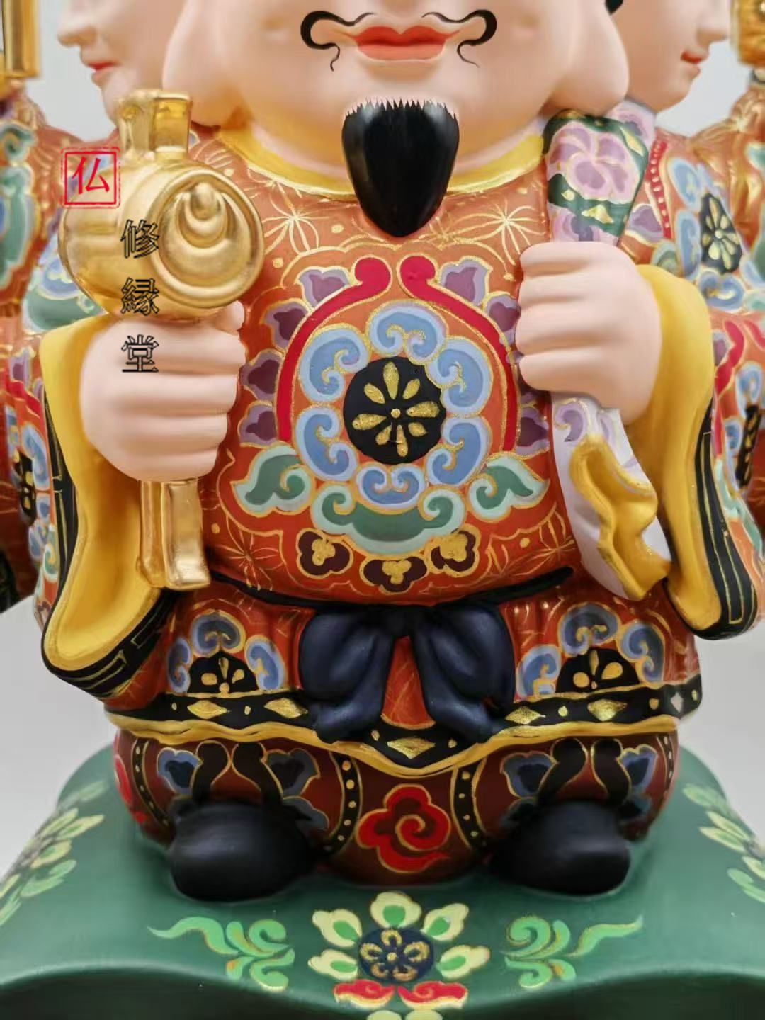 修縁堂】30CM大きいサイズ 三面 塗り絵です 大黒天 古美術品 - メルカリ