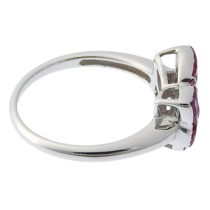 Masumi Kasahara 笠原真寿美 リボンモチーフ ルビー リング K18WG 750