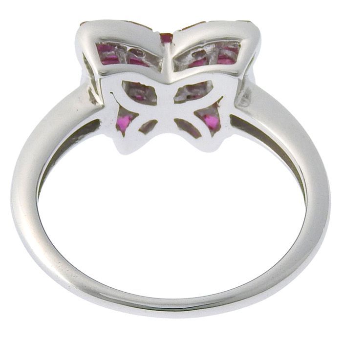 Masumi Kasahara 笠原真寿美 リボンモチーフ ルビー リング K18WG 750