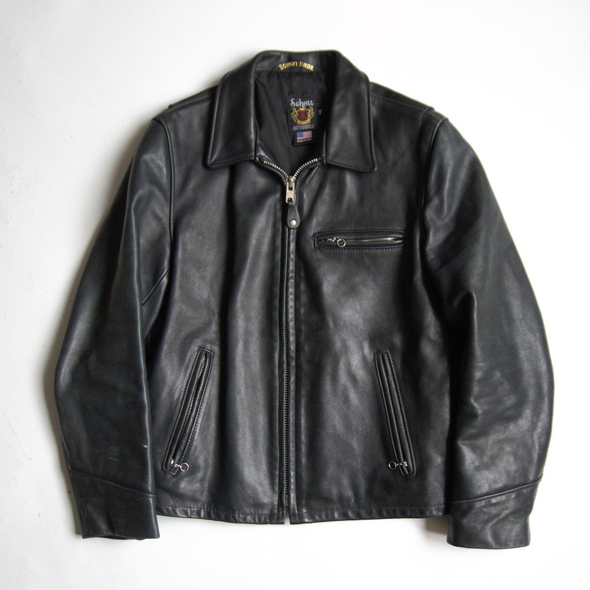 美品/ビッグサイズ】SCHOTT【103US/シングルライダースジャケット】42 