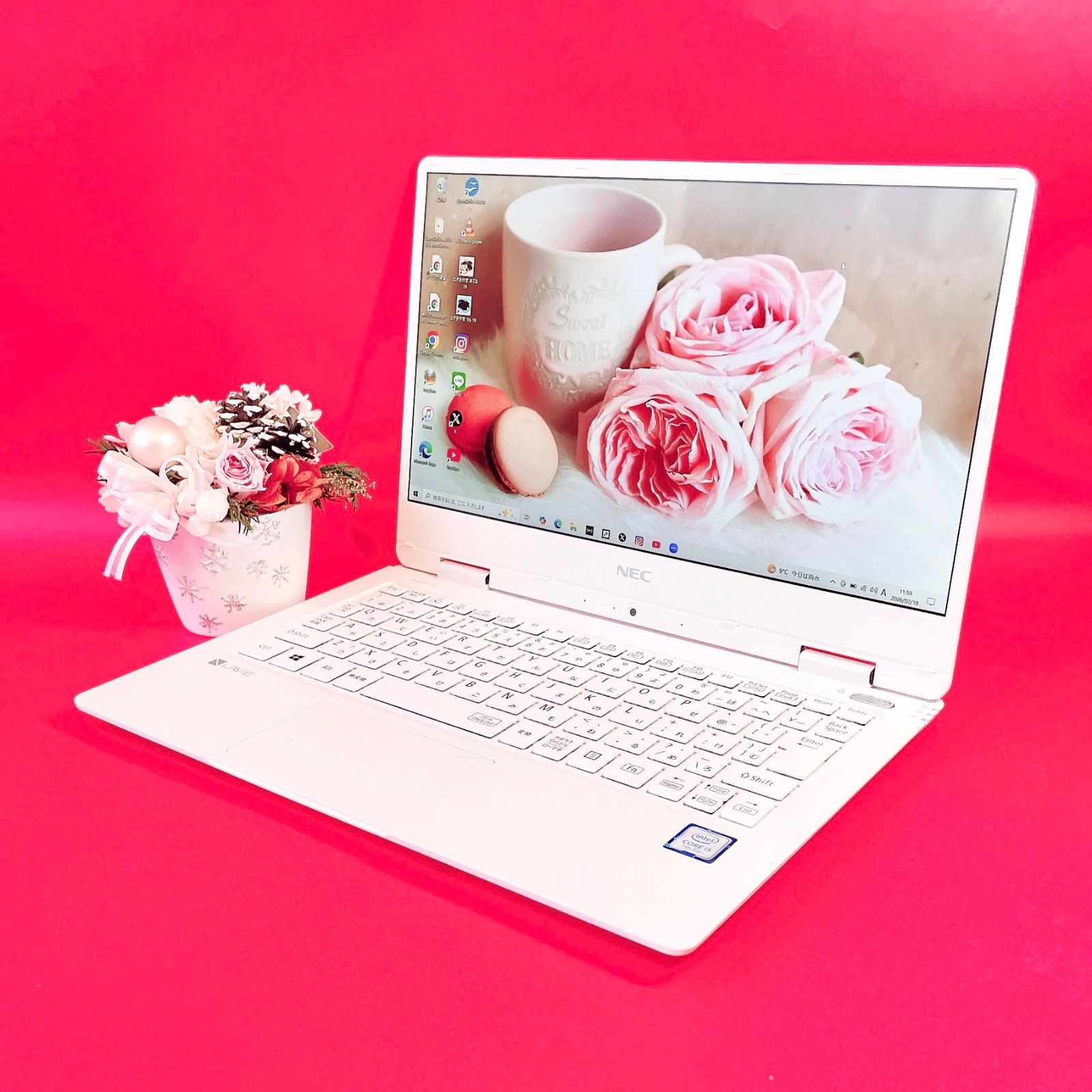 ノートPC 【人気色】NEC パールホワイト⭐️office⭐️新品SSD256GB⭐️