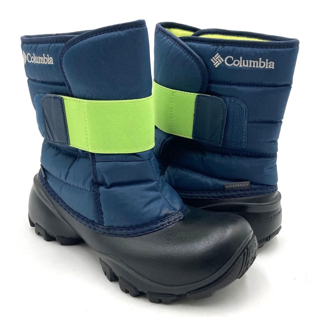 Columbia コロンビア スノーブーツ 22cm キッズ ジュニア ネイビー