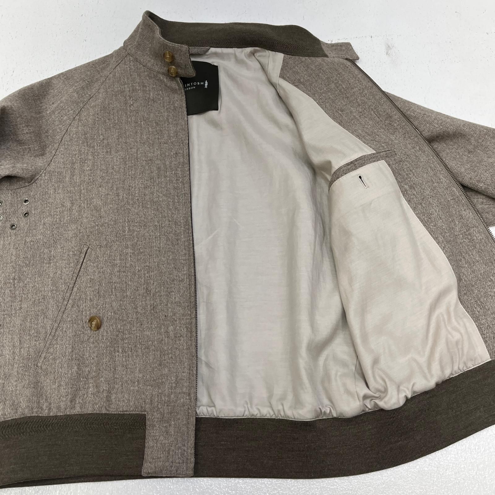 【加古川店】 中古 Mackintosh | マッキントッシュ ブルゾン Bottoli/ウールギャバジン G1F19-858 ブラウン サイズ：40 【94】 加古川店】 中古 Mackintosh | マッキントッシュ ブルゾン Bottoli