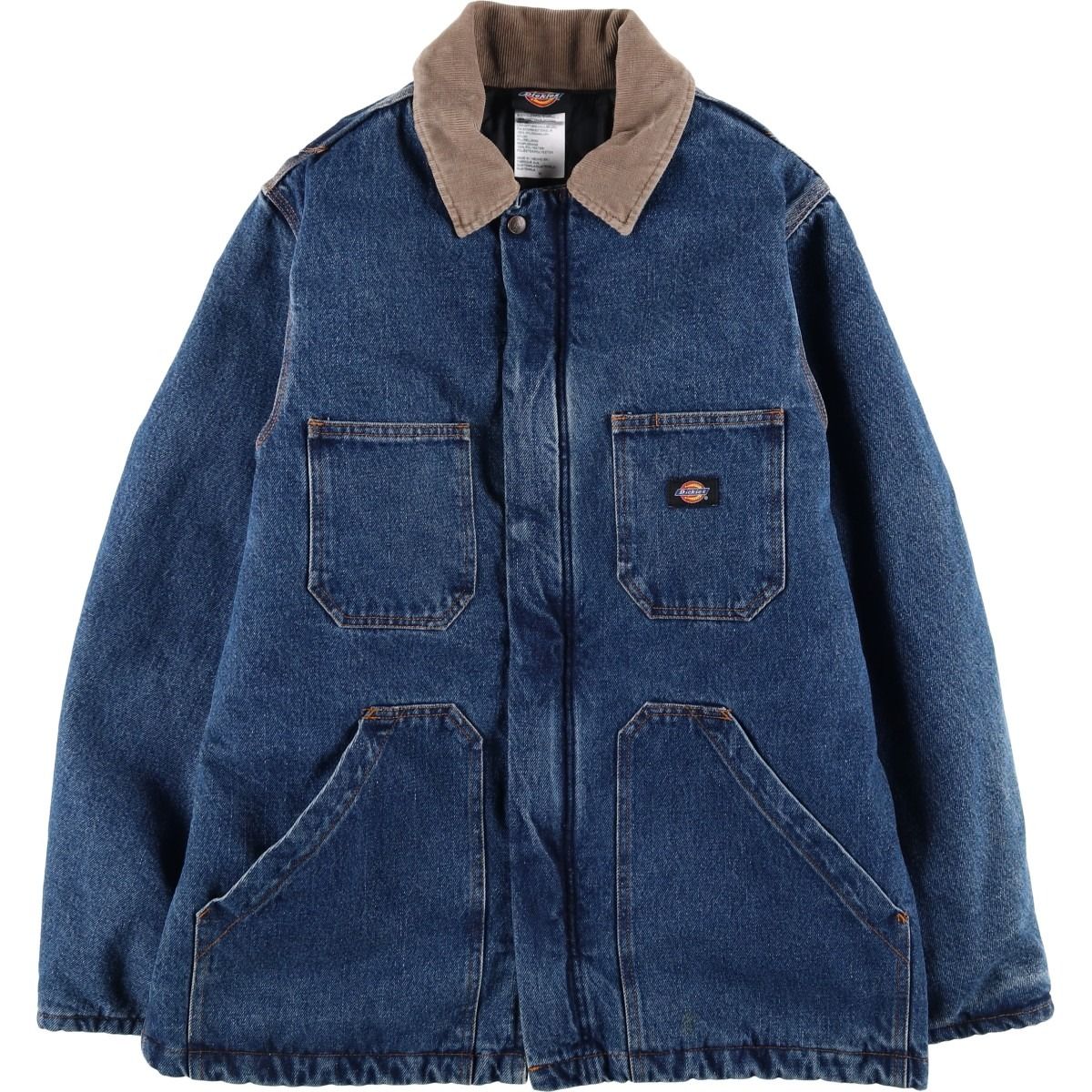 古着 ~00年代 ディッキーズ Dickies 中綿入り デニムカバーオール