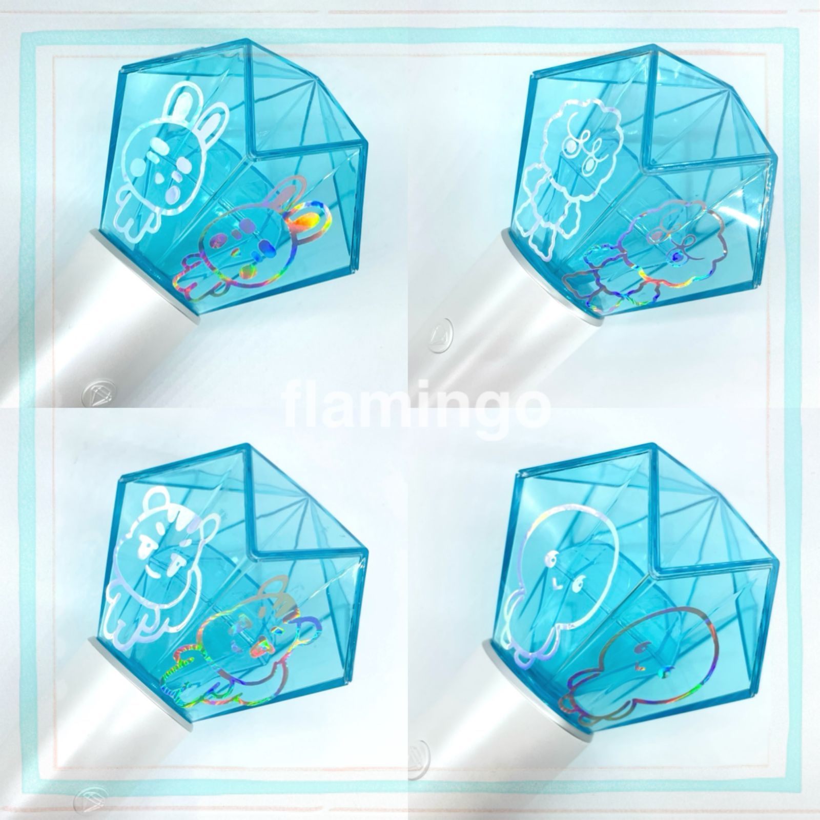 SHINee ペンライトステッカー オーロラ2色 キャラクターデザイン4種