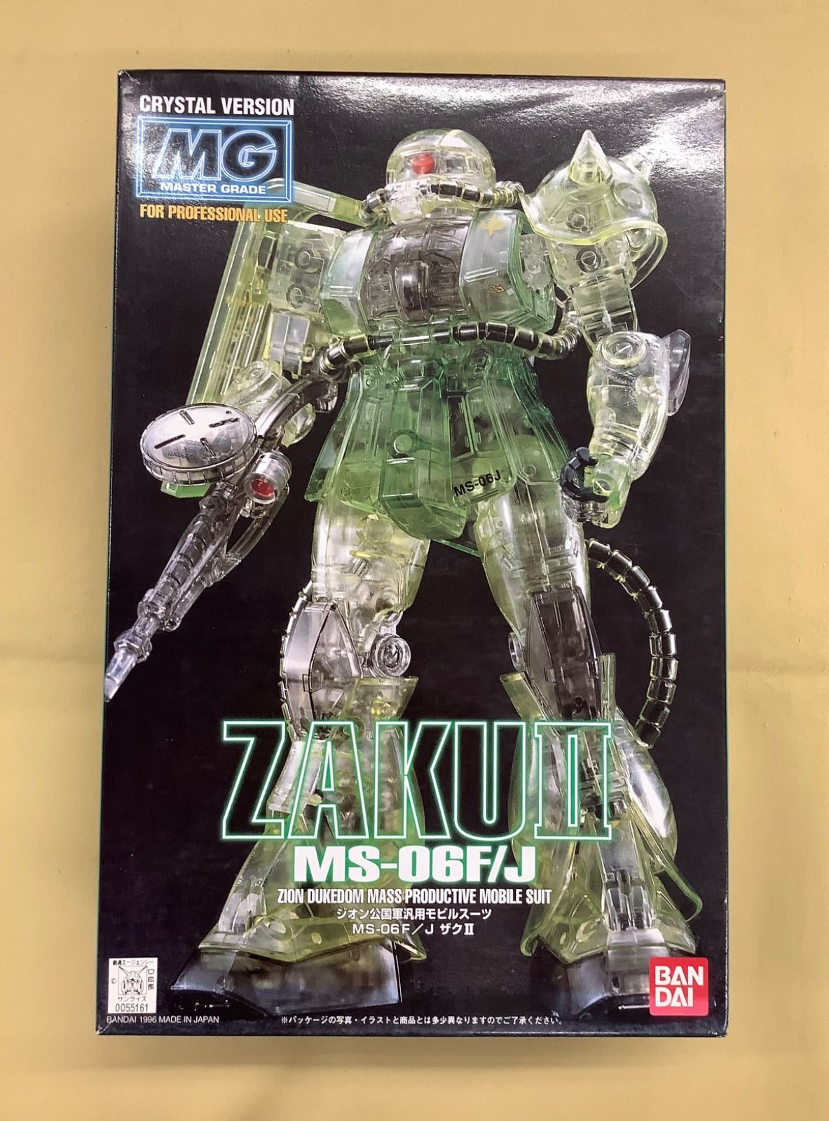 MG 1/100 MS-06F/J ザクⅡ クリスタルバージョン - メルカリ