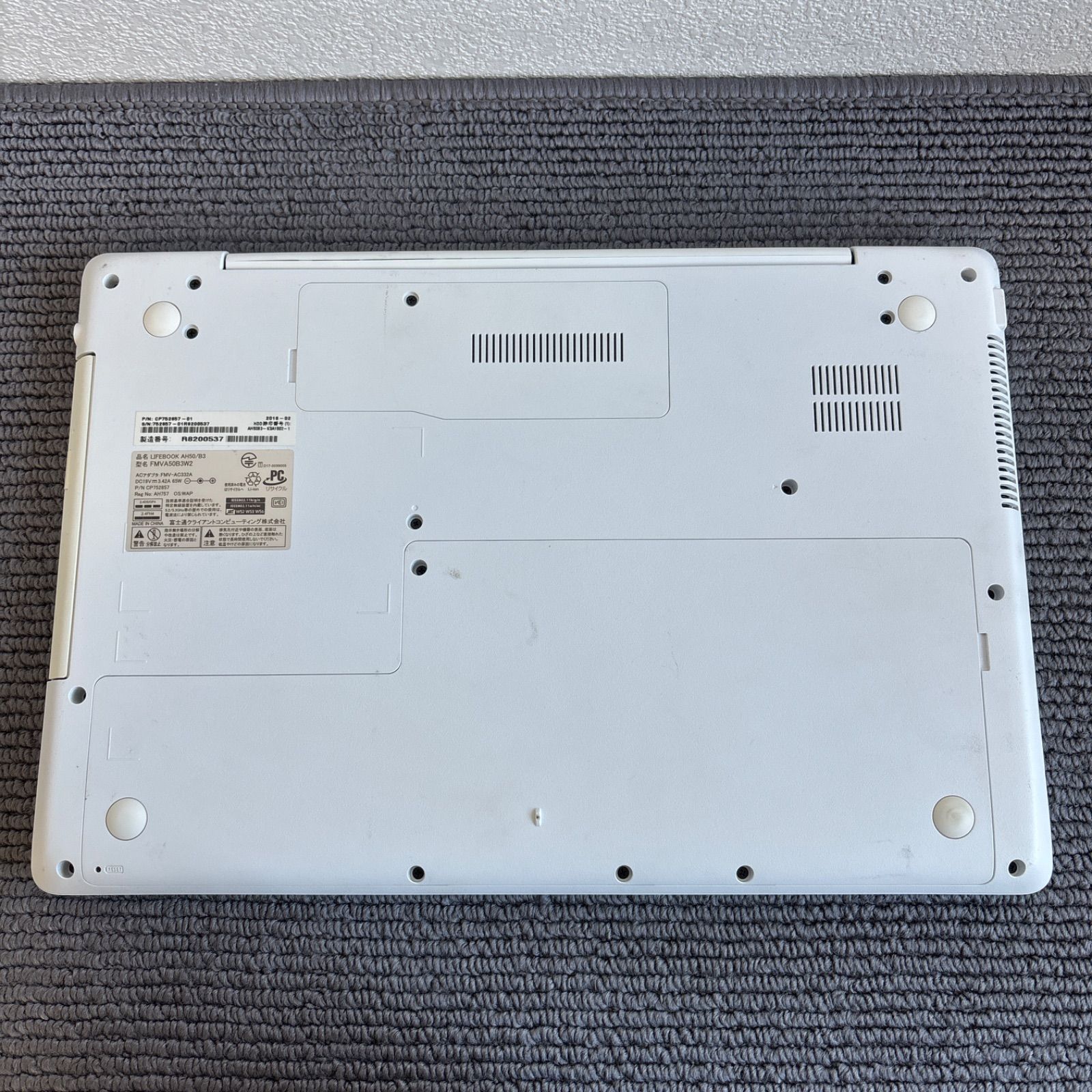 富士通lifebook AH50/B3 i7-7700HQ メモリ4GB SSD 120GB Win10 - メルカリ