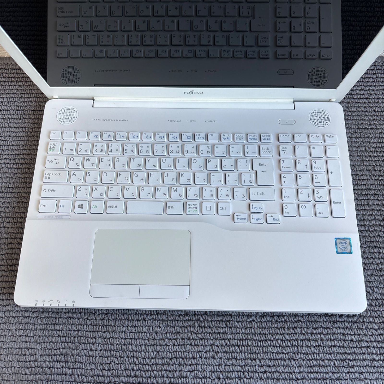 富士通lifebook AH50/B3 i7-7700HQ メモリ4GB SSD 120GB Win10 - メルカリ