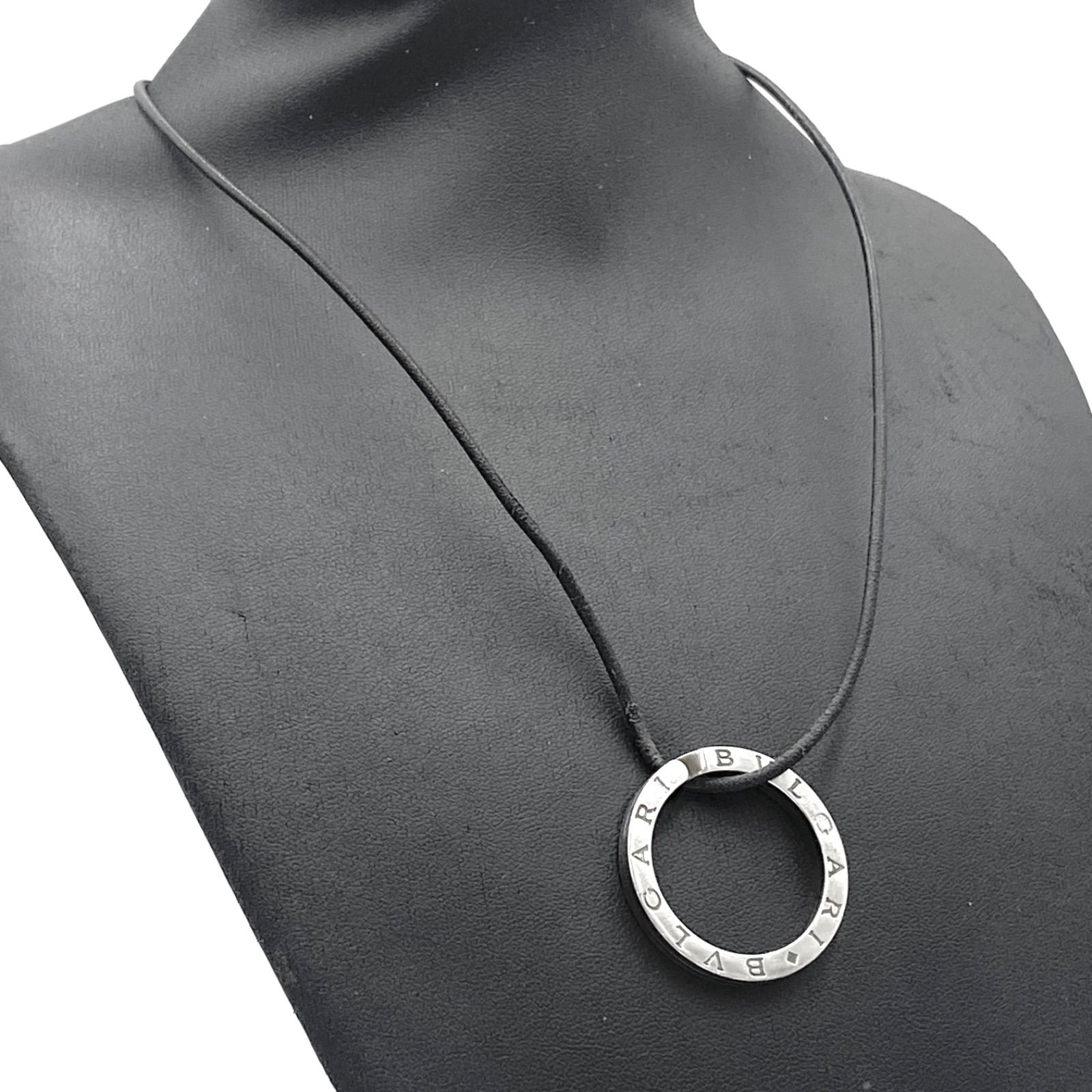 BVLGARI ブルガリ ロゴプレート ネックレス ペンダント キーホルダー 