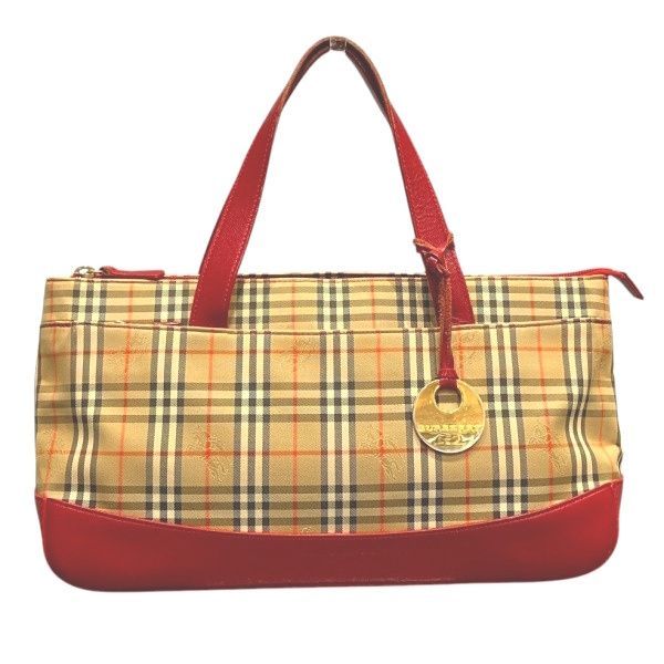 バーバリー BURBERRY ノバチェック シャドーホース キャンバス レザー